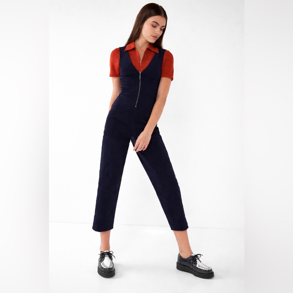 UO BDG April Corduroy Zip-Front Jumpsuit